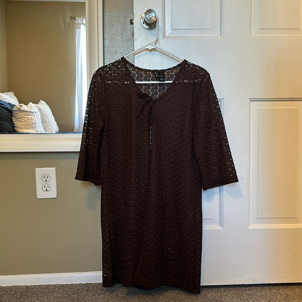 Anne Cole Brown Bathing Suit Coverup